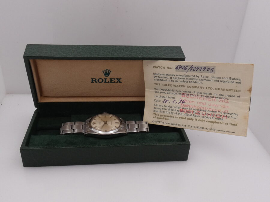 Rolex Oyster Precision 6426 With PAPERS Anno1974 Hand Winding Rivet Bracelet Acciaio - immagine 12
