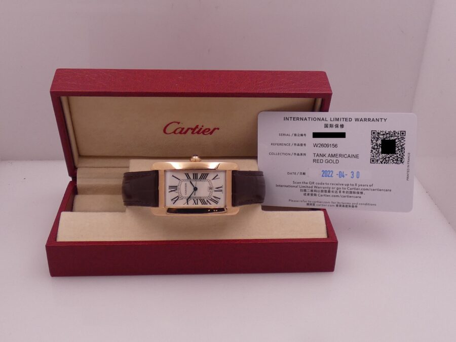 Cartier Rare Tank Americaine 18Kt Rose Gold With PAPERS Automatico Anno 2022 TOP CONDITION - immagine 12
