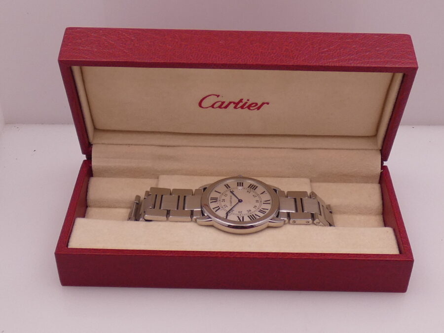 Cartier Ronde Solo de Cartier 2934 36mm With Bracelet Swiss Made Acciaio ANNI '2000s - immagine 11