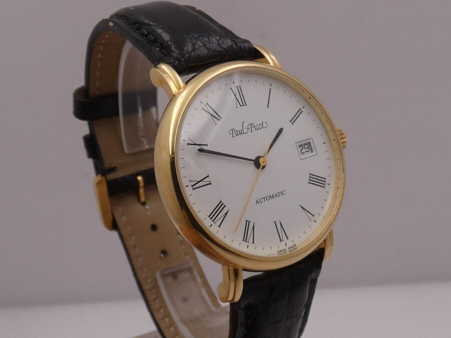 Paul Picot N.O.S. 30 Anni di Lavoro TNT 18Kt Solid Gold BOX&PAPERS Automatic New Old Stock Anno 2005 - immagine 10
