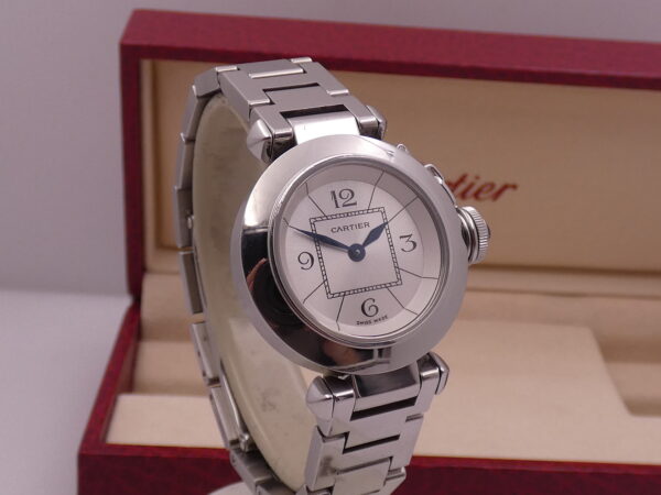 Cartier Pasha Miss Pasha Lady 2973 Silver Dial With Bracelet Acciaio Anni '2000