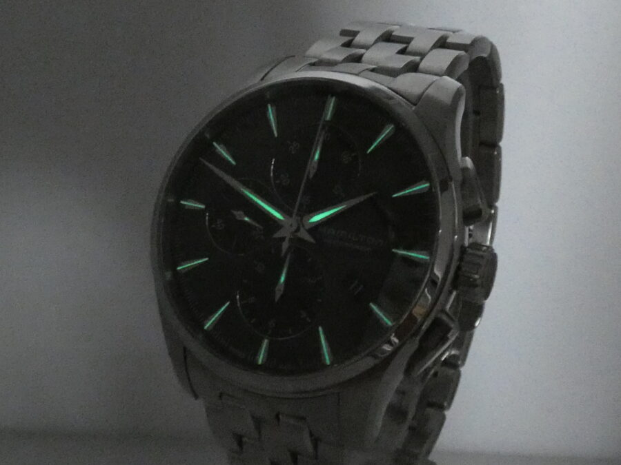 Hamilton Jazzmaster Auto Chrono Cronografo N.O.S Automatic BOX&PAPERS May 2025 Acciaio New Old Stock - immagine 11