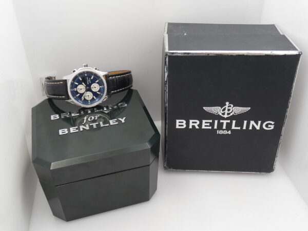 Cronografo Breitling Bentley Mark VI Triple Calendar Moonphases P19362 Platinum Bezel Special Edition With BOX