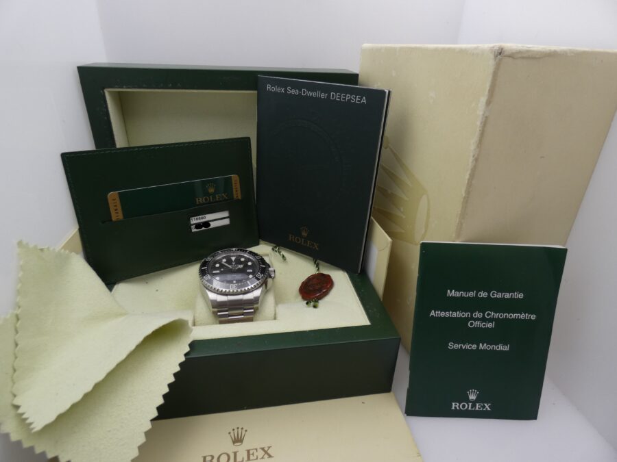 Rolex Sea-Dweller 4000 DEEPSEA 116660 Chromalight BOX&PAPERS ITALIA Anno 2012 Acciaio - immagine 11
