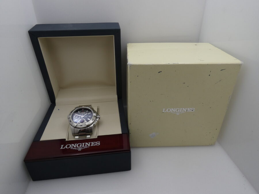 Longines HydroConquest Chronografo 300m Automatic With BOX Acciaio Anni'2000s With Bracelet - immagine 13