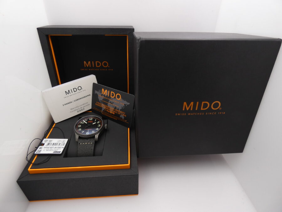 Mido Multifort Arabic 44mm NUOVO BOX&PAPERS Automatic Date March 2025 Steel Ref. M032607A - immagine 12