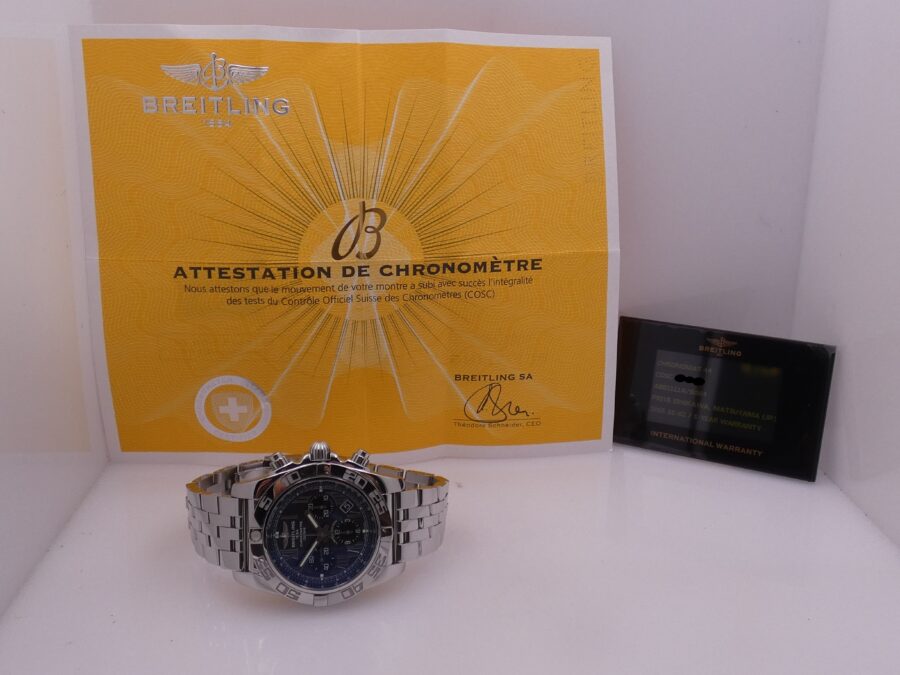 Breitling Chronomat Chronometre AB01111 Mop Dial With PAPERS Japan Limited Edition 500pcs anno 2018 - immagine 12
