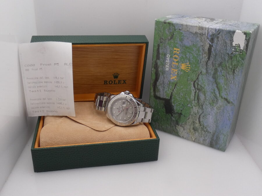 Rolex Yacht-Master 40 Rolesium Platinum 16622 Anno 2004 Automatico Oyster Bracelet Acciaio - immagine 12