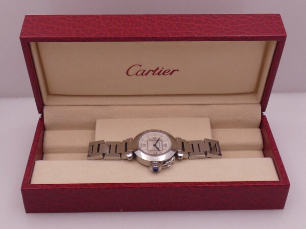 Cartier Pasha Miss Pasha Lady 2973 Silver Dial With Bracelet Acciaio Anni '2000