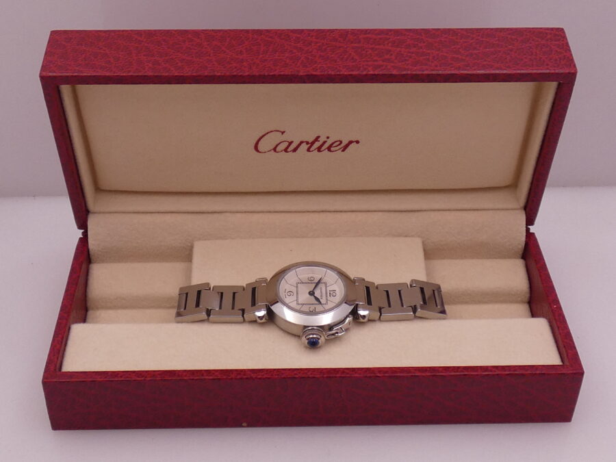 Cartier Pasha Miss Pasha Lady 2973 Silver Dial With Bracelet Acciaio Anni '2000 - immagine 12