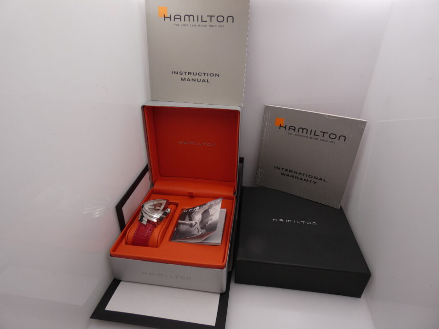 Hamilton Ventura Automatico H245150 BOX&PAPERS Skeleton Dial Steel Anni '2000s - immagine 12