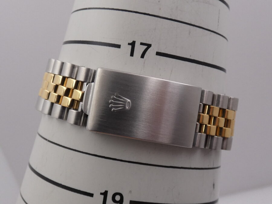 Rolex Datejust 36 16233 Jubile GILT Dial 18Kt Gold & Steel ANNO 1990 Automatico - immagine 12