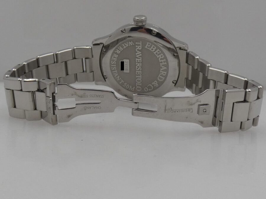 Eberhard & Co. Traversetolo 21116 BOX&PAPERS Anno 2022 Hand Winding With Bracelet Acciaio - immagine 12