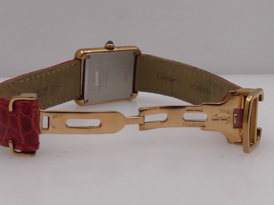 Cartier Tank Solo 3168 18Kt Rose Gold & Steel Roman Dial Swiss Made W5200002 - immagine 13