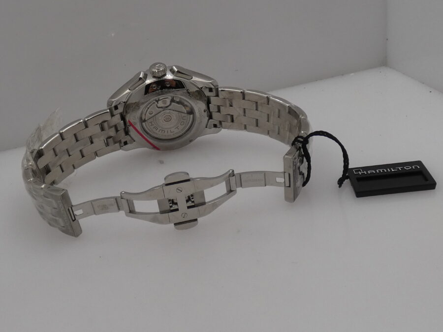 Hamilton Jazzmaster Auto Chrono Caliber H-21 Chronografo H325960 NEW BOX&PAPERS Automatico Acciaio With Bracelet - immagine 13