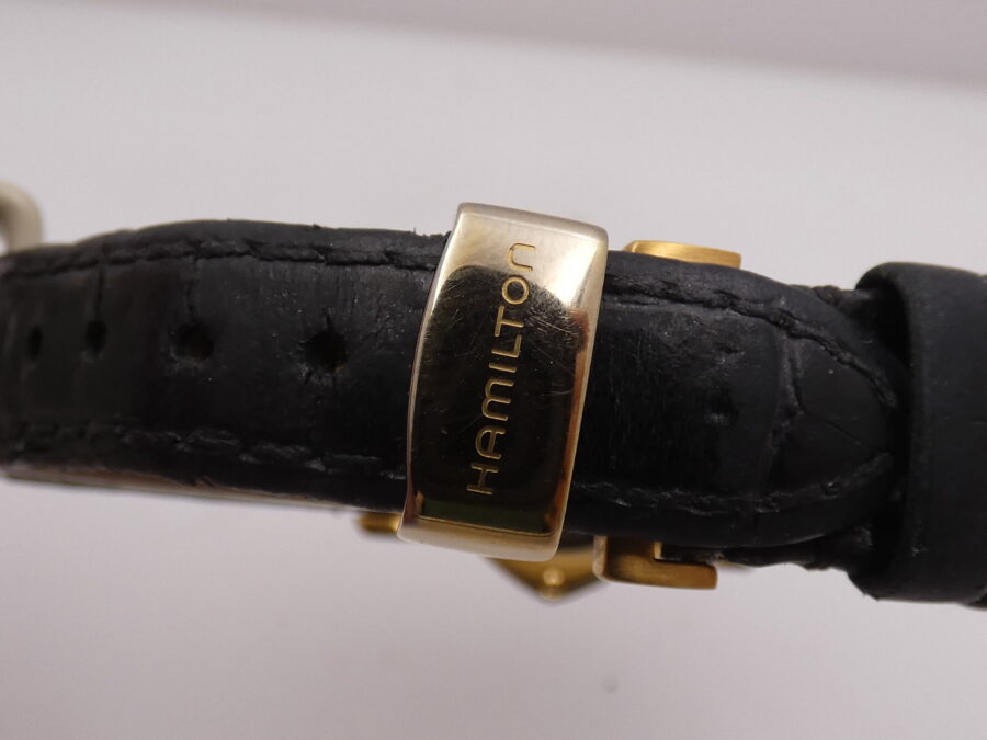 Hamilton Ventura Black Dial H241010 With PAPERS 18Kt G.F. Anno 2019 Orologio da Donna - immagine 14