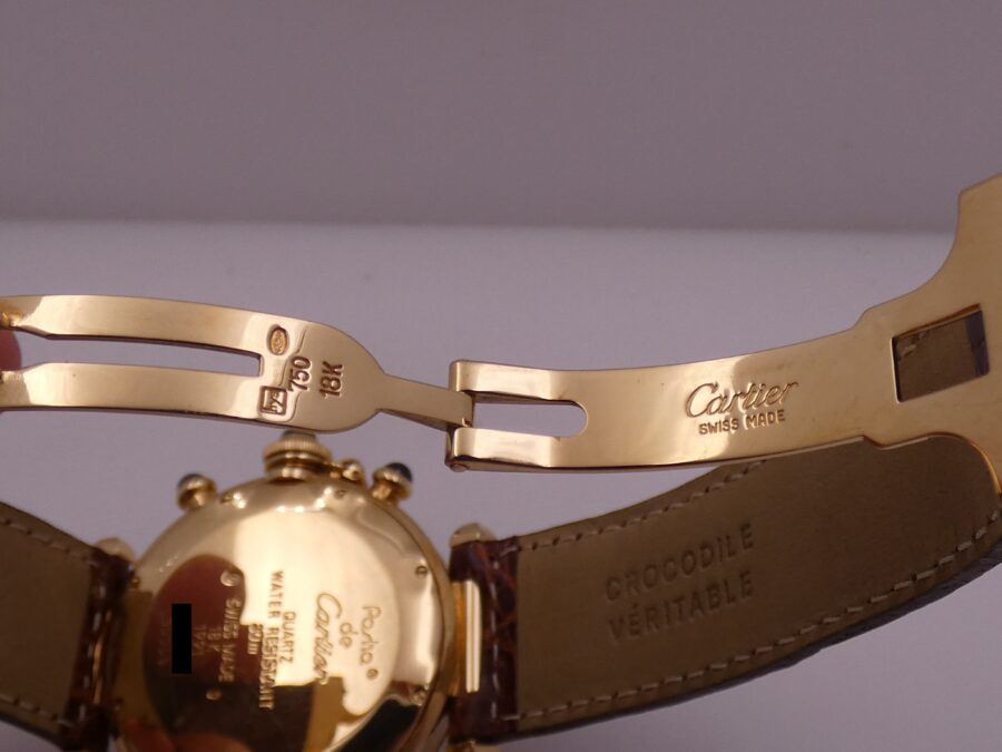 Cartier Pasha Chronografo 38mm 30009 18Kt Solid Gold With Deployante 1991 - immagine 13