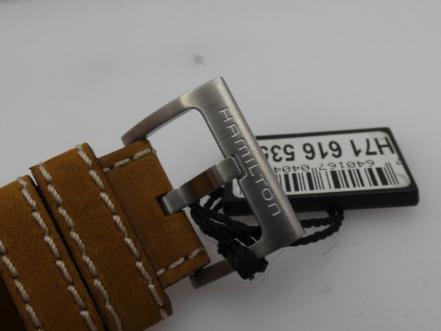 Hamilton Khaki Field Day Date Auto Cronografo Day-Date NEW BOX&PAPERS H716160 Acciaio Mai Indossato - immagine 14