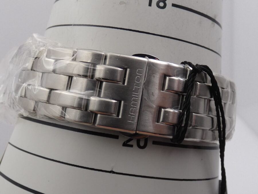 Hamilton Jazzmaster Auto Chrono Caliber H-21 Chronografo H325960 NEW BOX&PAPERS Automatico Acciaio With Bracelet - immagine 14