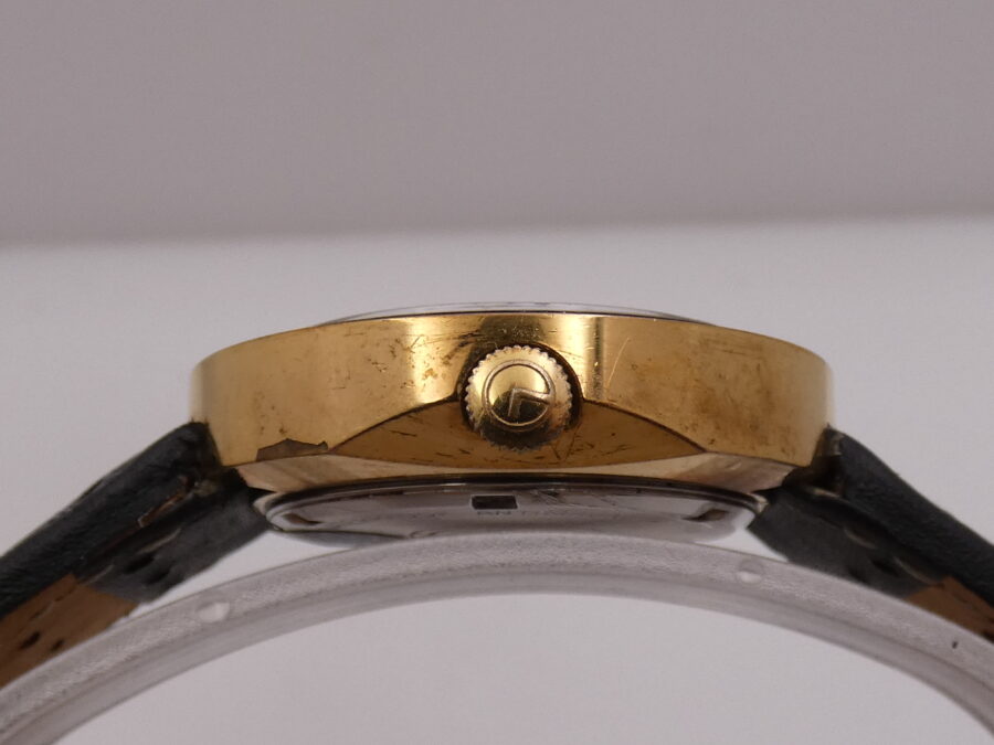 Lanco Circuit Day-Date Automatico 37mm 18Kt G.F. Anni'70 Black Dial Vintage - immagine 15