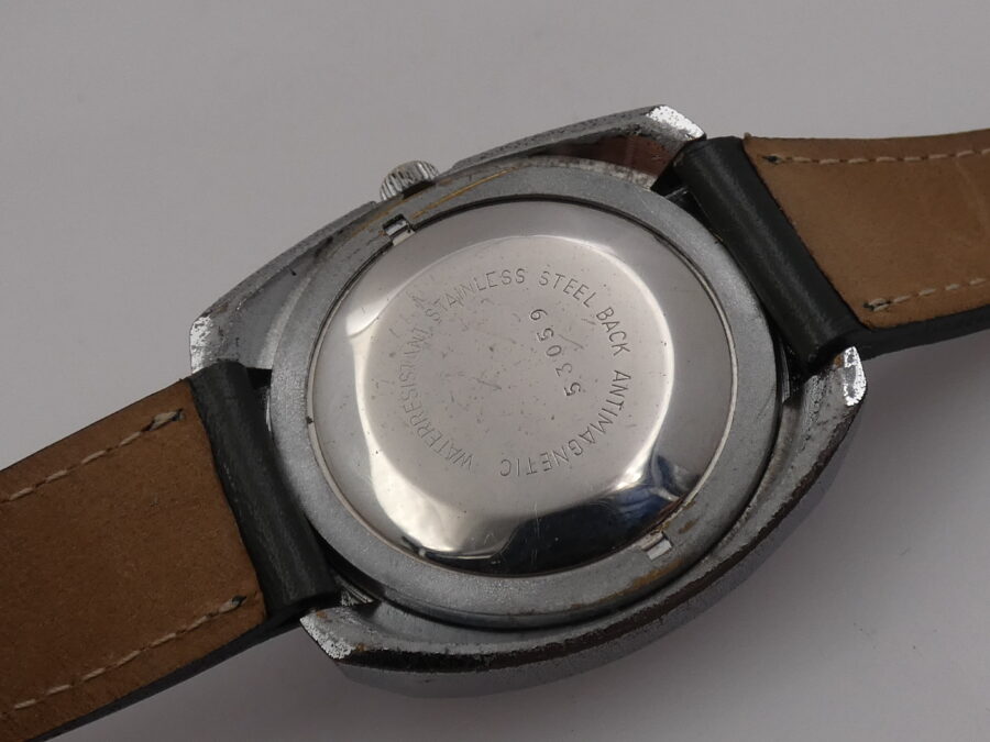 Lanco Tv Screen Jumbo Automatic Quickset Date Eta 2481 (Tissot) Green Dial Anni'70s - immagine 14