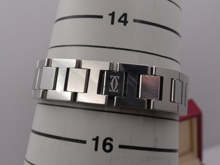 Cartier Pasha Miss Pasha Lady 2973 Silver Dial With Bracelet Acciaio Anni '2000 - immagine 14