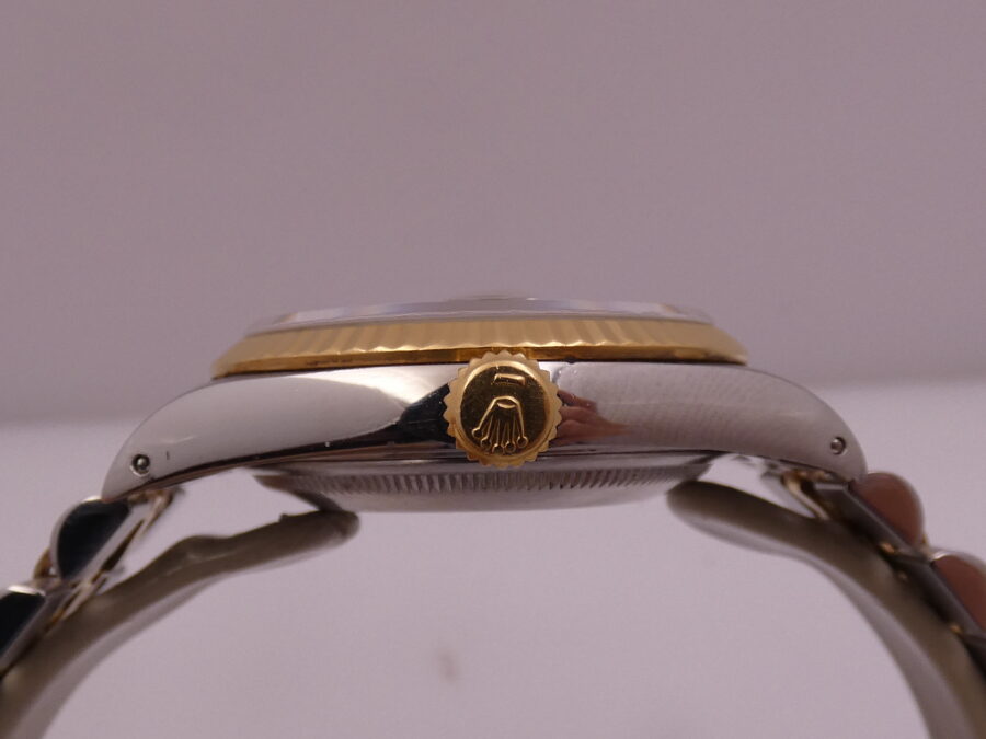 Rolex Datejust 36 16233 Jubile GILT Dial 18Kt Gold & Steel ANNO 1990 Automatico - immagine 14