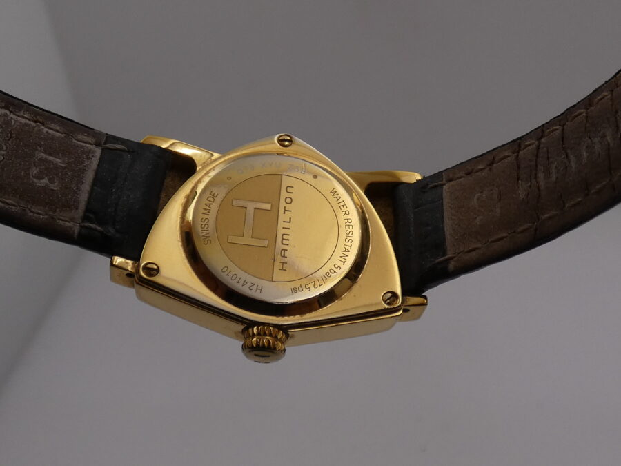 Hamilton Ventura Black Dial H241010 With PAPERS 18Kt G.F. Anno 2019 Orologio da Donna - immagine 17