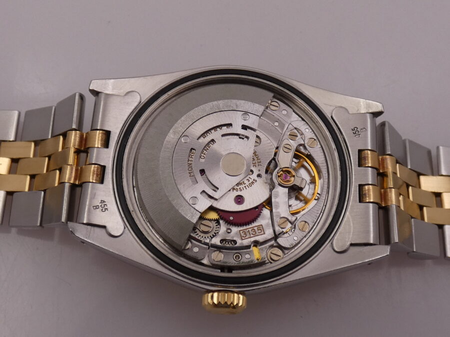 Rolex Datejust 36 16233 Jubile GILT Dial 18Kt Gold & Steel ANNO 1990 Automatico - immagine 17