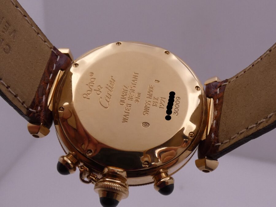 Cartier Pasha Chronografo 38mm 30009 18Kt Solid Gold With Deployante 1991 - immagine 17