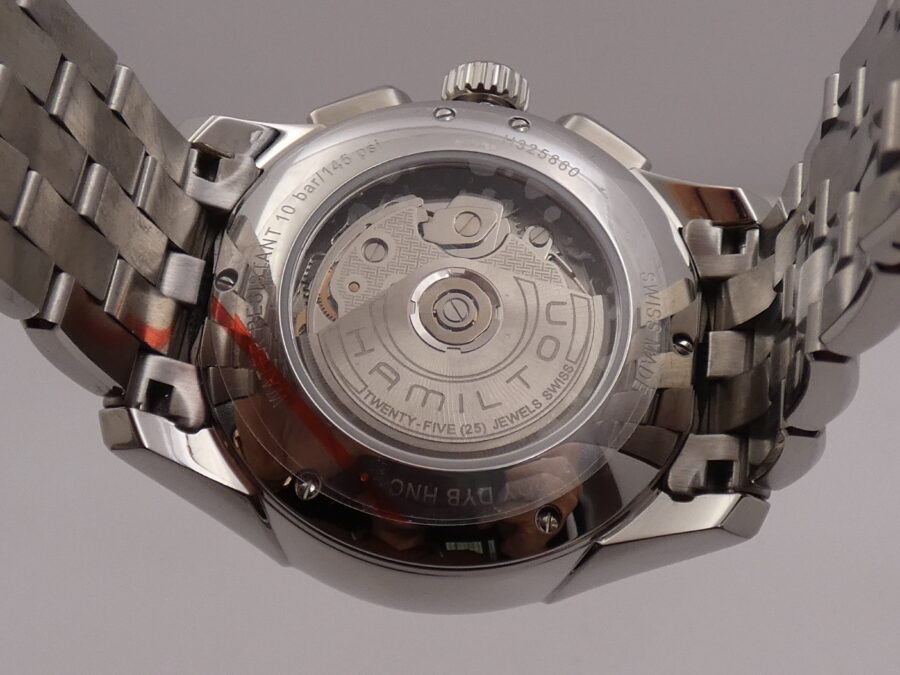 Hamilton Jazzmaster Auto Chrono Cronografo N.O.S Automatic BOX&PAPERS May 2025 Acciaio New Old Stock - immagine 17