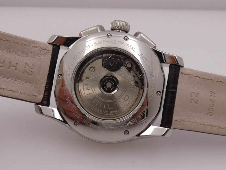Hamilton Jazzmaster Auto Chrono BOX&PAPERS Anno 2021 Honeycomb Dial Automatico Acciaio Ref. H325961 - immagine 17