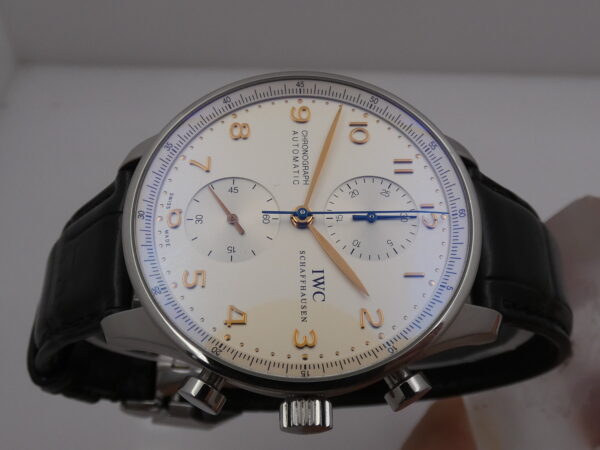 IWC Portuguese Cronografo IW3714 With PAPERS Anno 2018 Automatico Acciaio TOP CONDITION