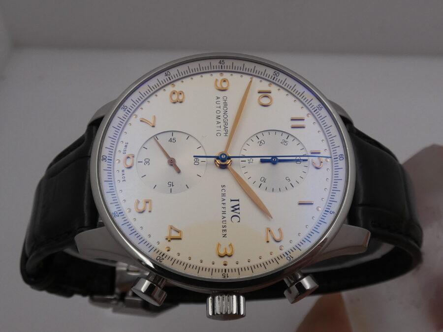 IWC Portuguese Cronografo IW3714 With PAPERS Anno 2018 Automatico Acciaio TOP CONDITION - immagine 3