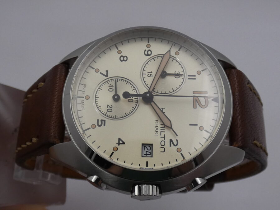 Hamilton Cronografo Khaki Pilot Pioneer 41mm With PAPERS ANNO 2019 Acciaio - immagine 3