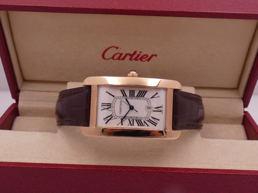 Cartier Rare Tank Americaine 18Kt Rose Gold With PAPERS Automatico Anno 2022 TOP CONDITION - immagine 4