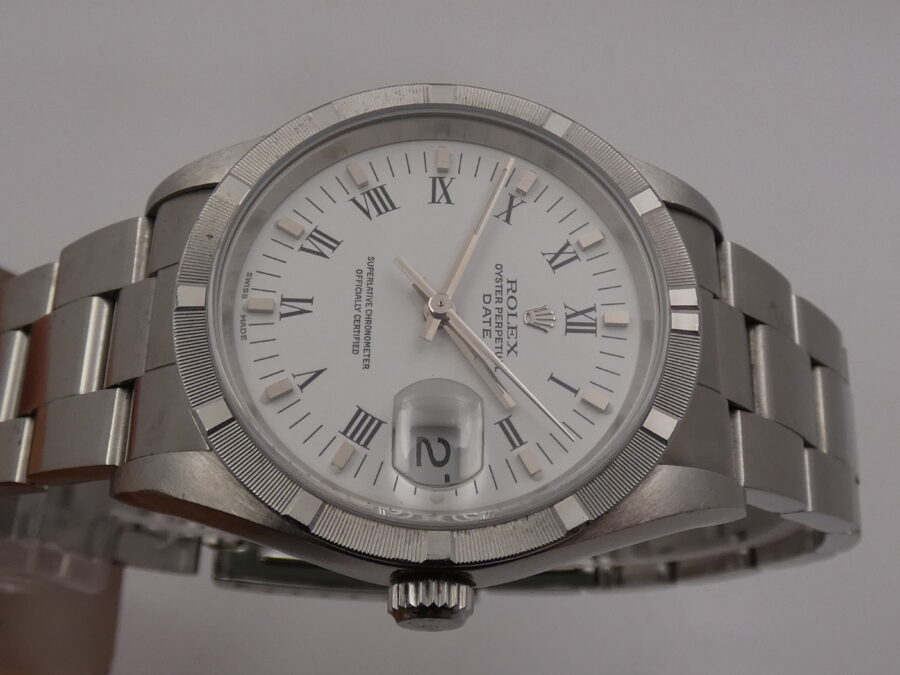 Rolex Oyster Perpetual Date 15210 No Holes BOX&PAPERS Automatico Anno 1996 Oyster Bracelet - immagine 3