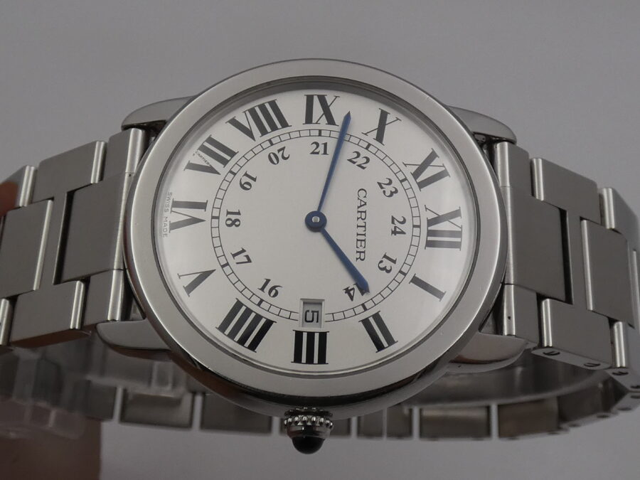 Cartier Ronde Solo de Cartier 2934 36mm With Bracelet Swiss Made Acciaio ANNI '2000s - immagine 3