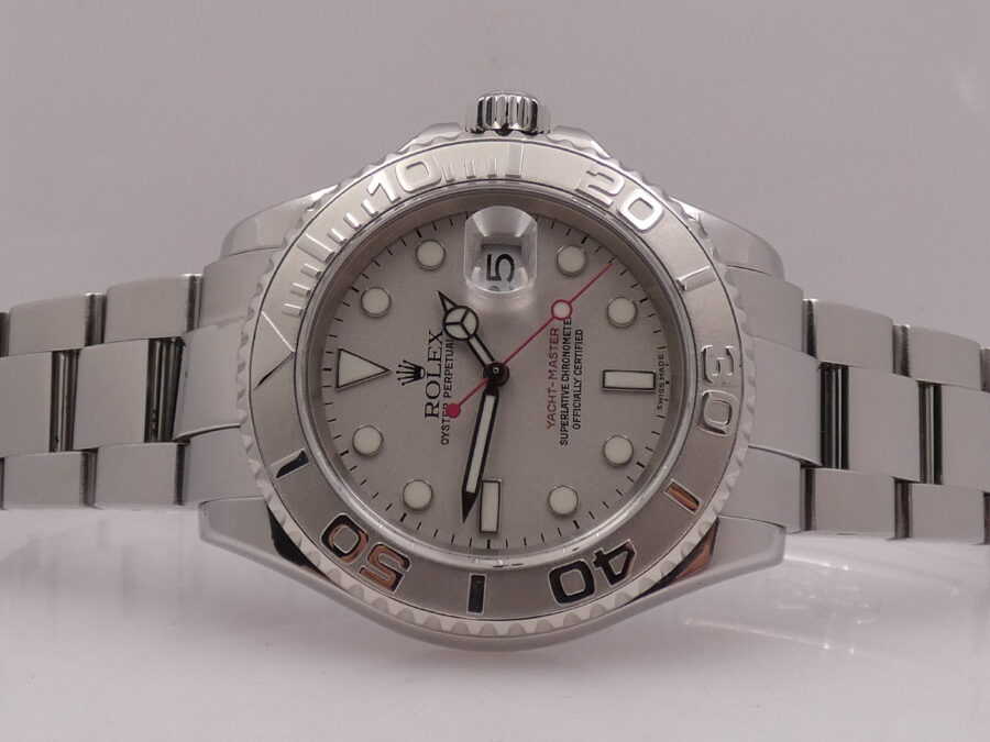 Rolex Yacht-Master 40 Rolesium Platinum 16622 Anno 2004 Automatico Oyster Bracelet Acciaio - immagine 3