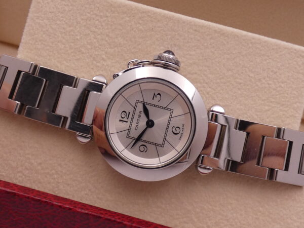 Cartier Pasha Miss Pasha Lady 2973 Silver Dial With Bracelet Acciaio Anni '2000