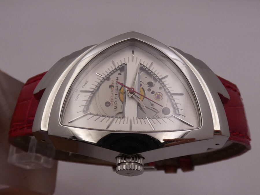 Hamilton Ventura Automatico H245150 BOX&PAPERS Skeleton Dial Steel Anni '2000s - immagine 3