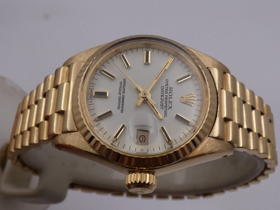 Rolex Lady-Datejust 6917 President 18Kt Solid Gold Automatico Anno 1979 - immagine 3