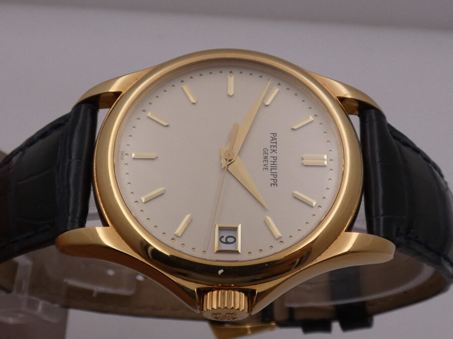 Patek Philippe Calatrava 5127J 37mm Automatico 18Kt Solid Gold BOX&PAPERS anno 2005 MINT CONDITION - immagine 3