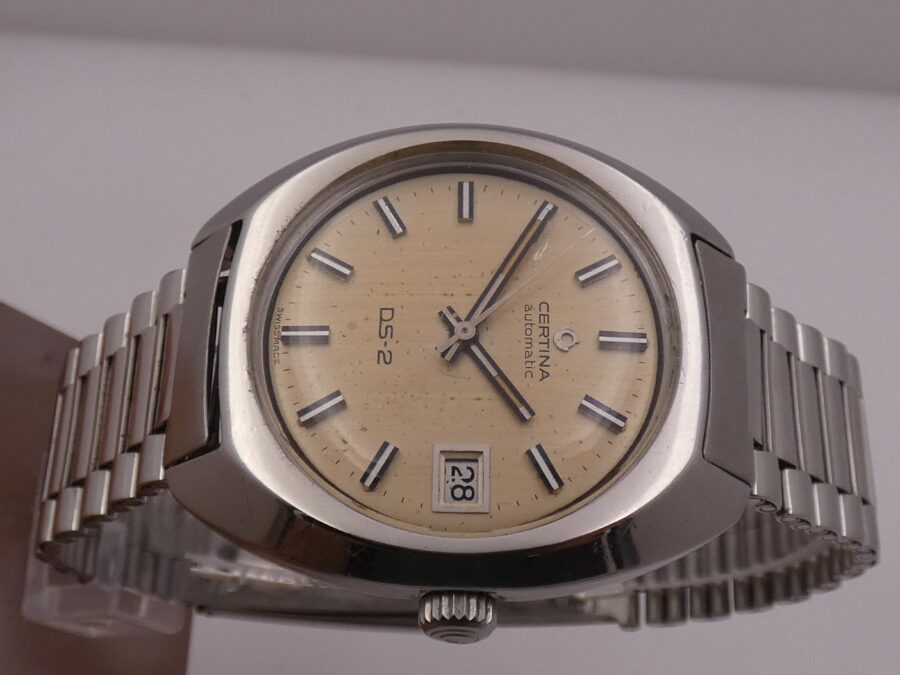 Certina DS-2 Turtle Ds-2 Vintage 38mm Automatic Date SERVICED '70s Acciaio With Bracelet Ref. 5801 300 - immagine 4