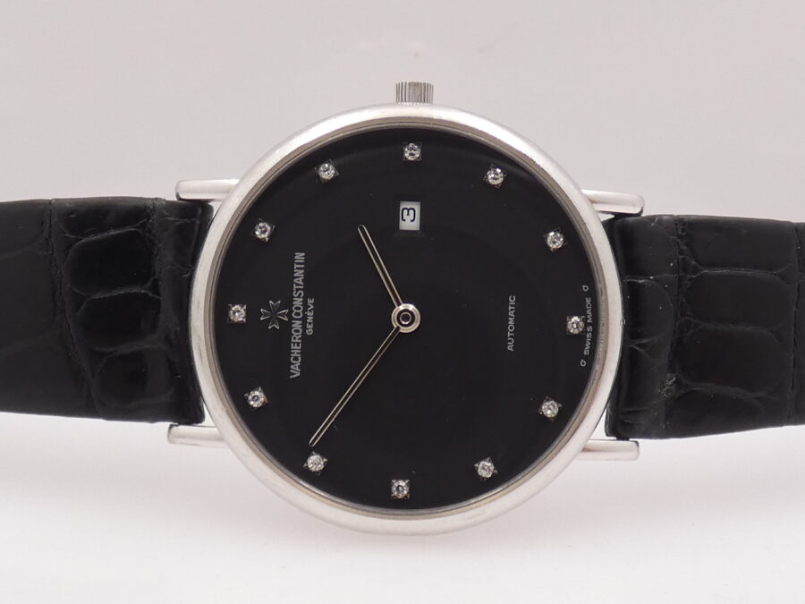 Vacheron Constantin Patrimony Ultra Thin 48002 Diamonds Dial 18Kt White Gold With BOX Automatic Years '90 - immagine 4