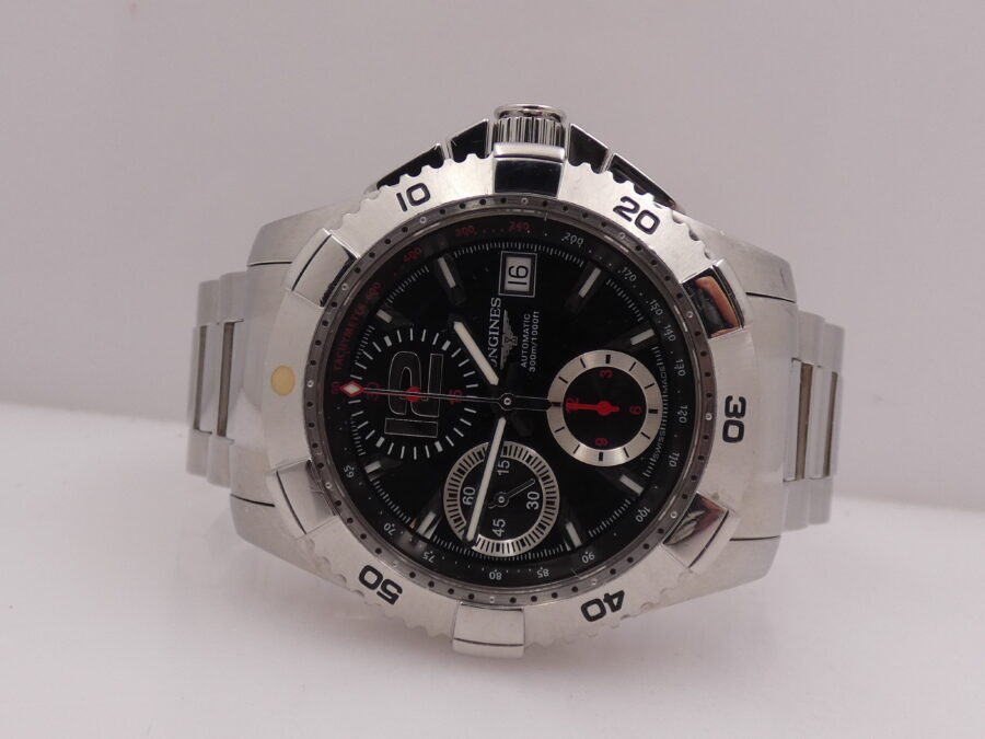 Longines HydroConquest Chronografo 300m Automatic With BOX Acciaio Anni'2000s With Bracelet - immagine 5