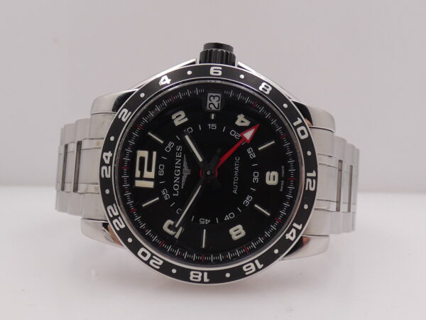 Longines Admiral GMT Automatico 42mm L3.668.4 con Scatola Anni '2000s With Bracelet Acciaio