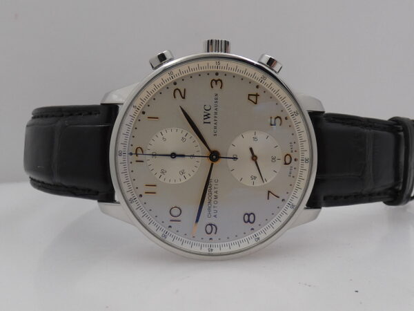 IWC Portuguese Cronografo IW3714 With PAPERS Anno 2018 Automatico Acciaio TOP CONDITION