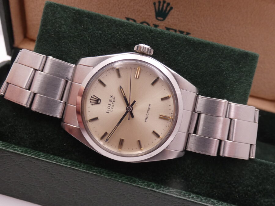Rolex Oyster Precision 6426 With PAPERS Anno1974 Hand Winding Rivet Bracelet Acciaio - immagine 5