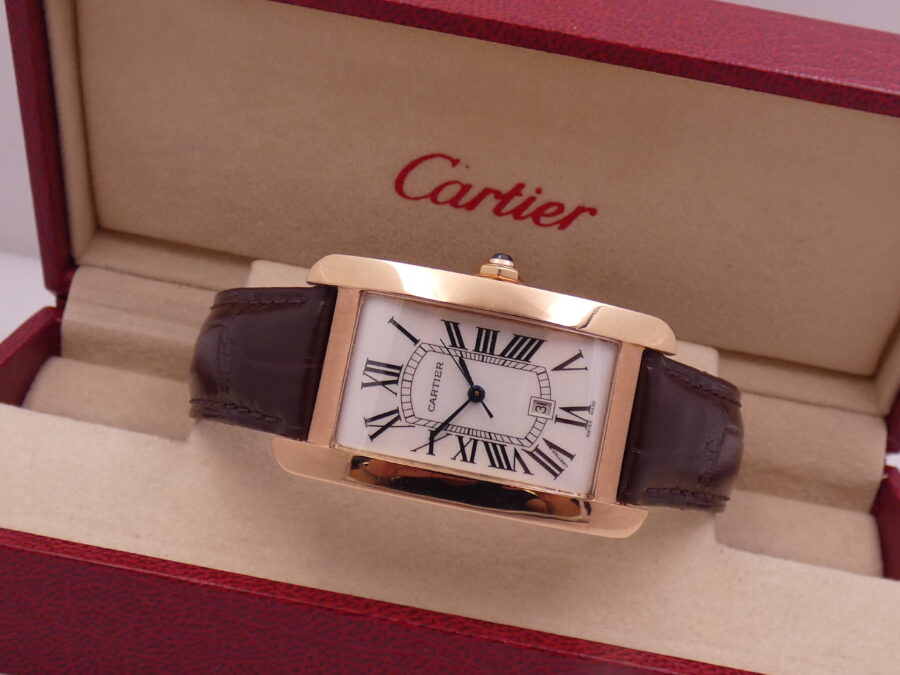 Cartier Rare Tank Americaine 18Kt Rose Gold With PAPERS Automatico Anno 2022 TOP CONDITION - immagine 5